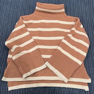 Striped Turtleneck Sweater